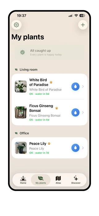 Planterra Weather-driven care